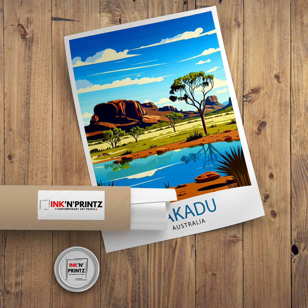 Kakadu Australia Travel Poster Kakadu