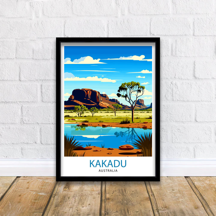 Kakadu Australia Travel Poster Kakadu