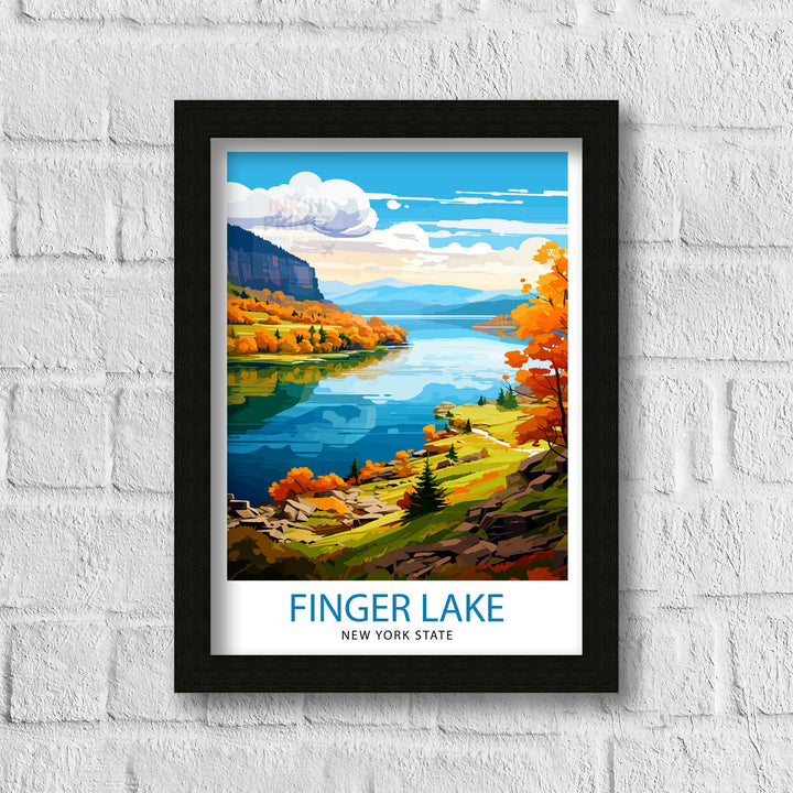 Finger Lakes New York State Travel Poster