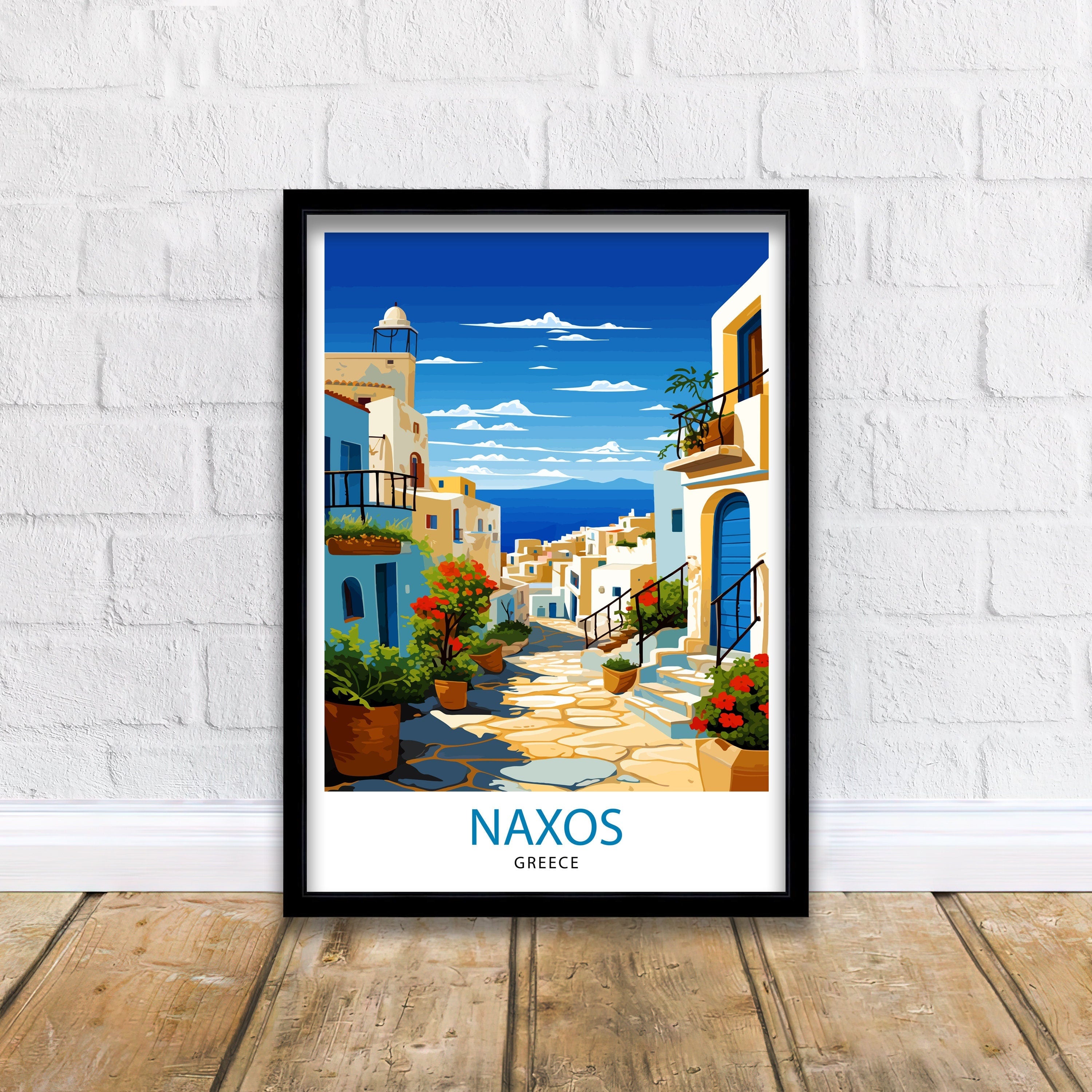 Rhodes Greece Travel Print Rhodes Wall Decor Greek Island Poster Rhodes Travel Prints Rhodes Island Art Print Rhodes Illustration Greece