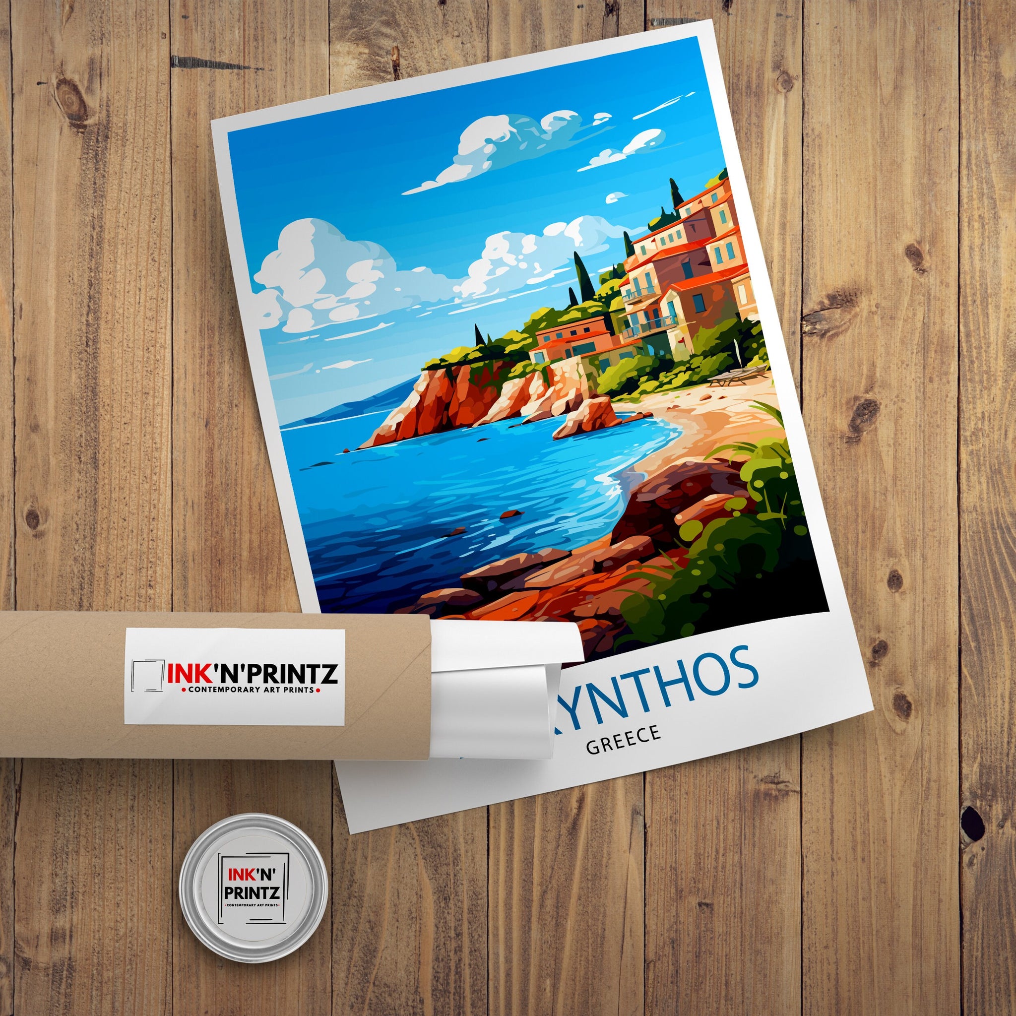 Zakynthos Greece Travel Print Zakynthos Wall Decor Greek Island Poster Zakynthos Travel Prints Zakynthos Art Print Zakynthos Illustration