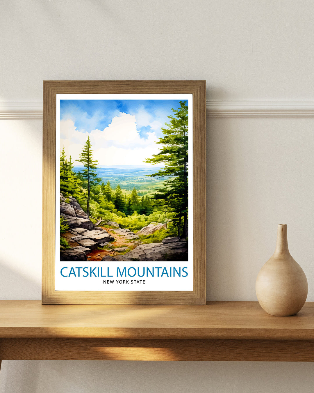 Catskill Mountains New York State Travel Poster Catskill