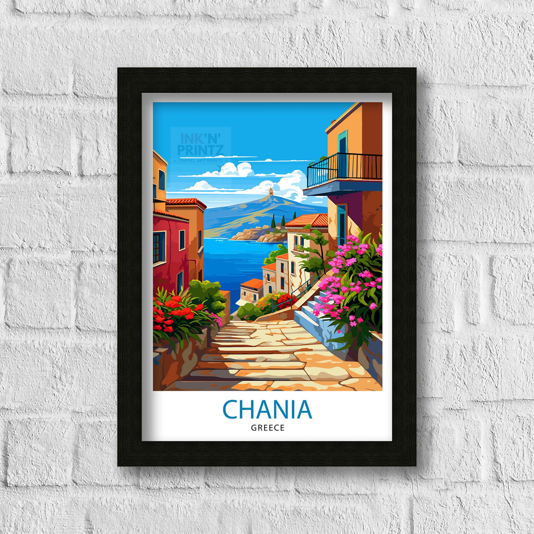 Chania Greece Travel Poster Chania