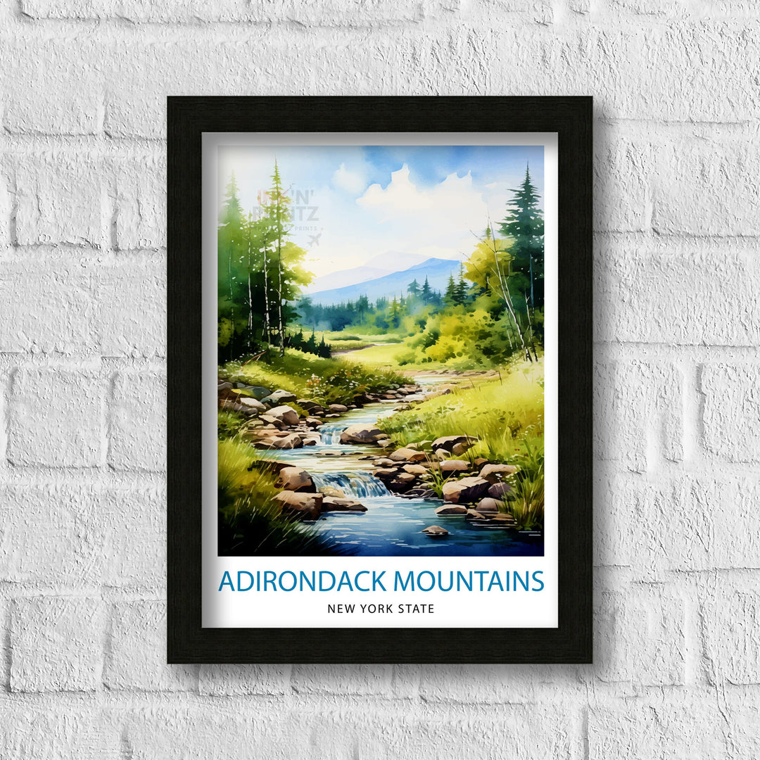 Adirondack Mountains Travel Poster