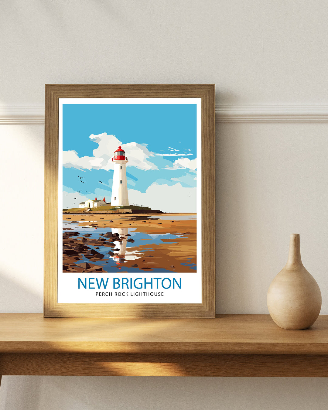 Perch Rock Lighthouse Poster New Brighton Nautical