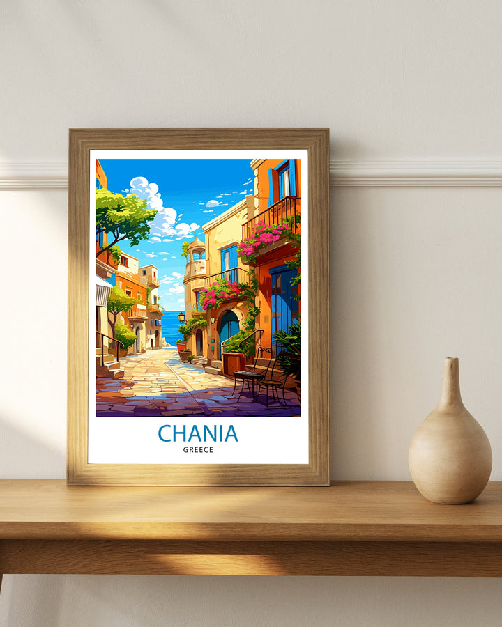 Chania Greece Travel Poster Chania