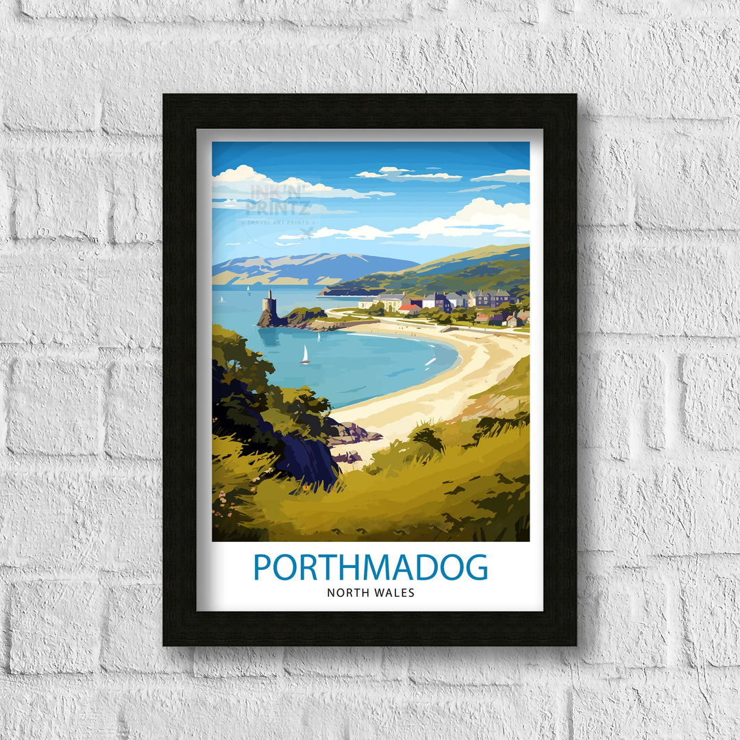 Porthmadog North Wales Travel Poster Wales