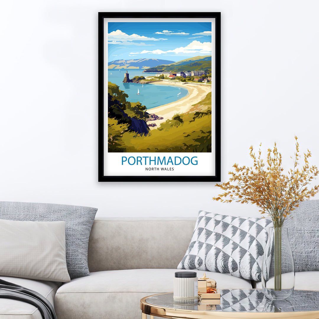 Porthmadog North Wales Travel Poster Wales