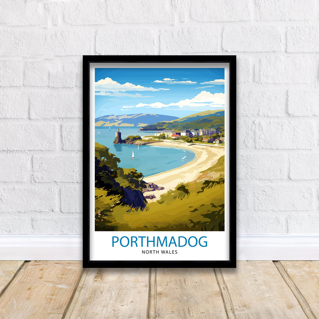 Porthmadog North Wales Travel Poster Wales