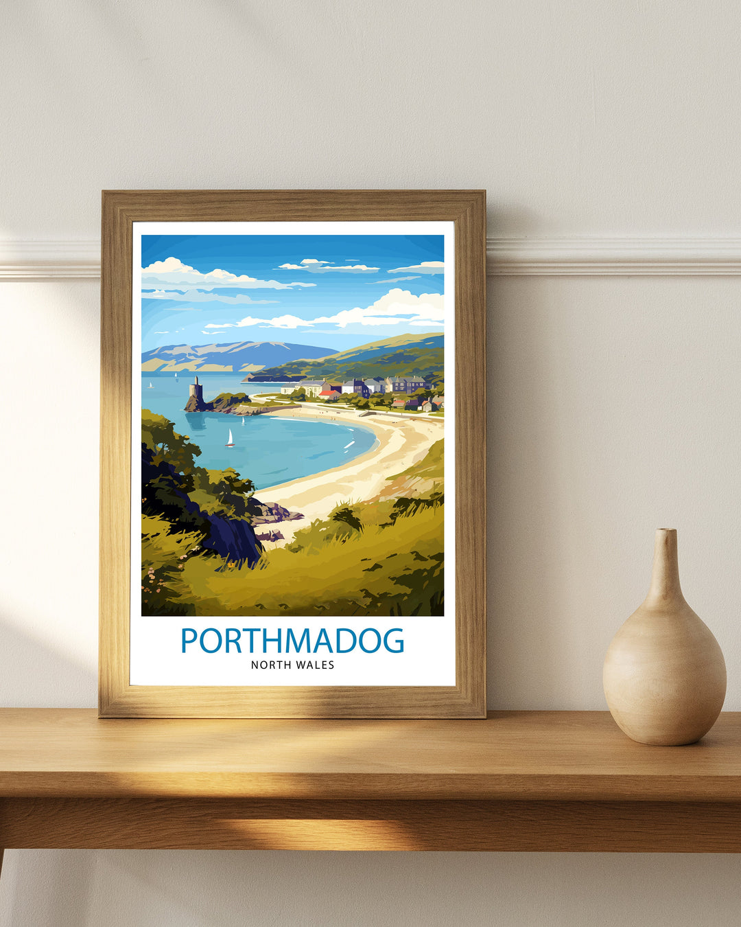 Porthmadog North Wales Travel Poster Wales