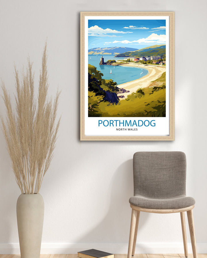 Porthmadog North Wales Travel Poster Wales