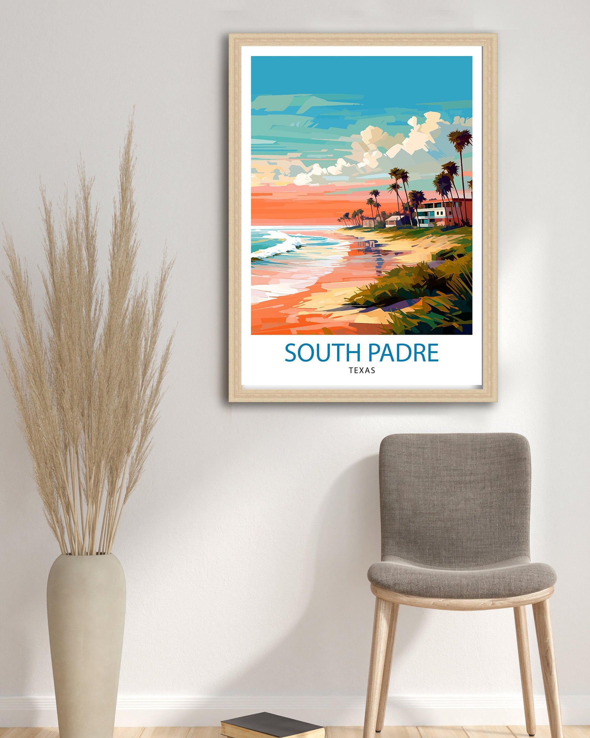 South Padre Island Travel Print| South Padre Island Wall Decor South Padre Island Poster Texas Travel Prints South Padre Island Art Print