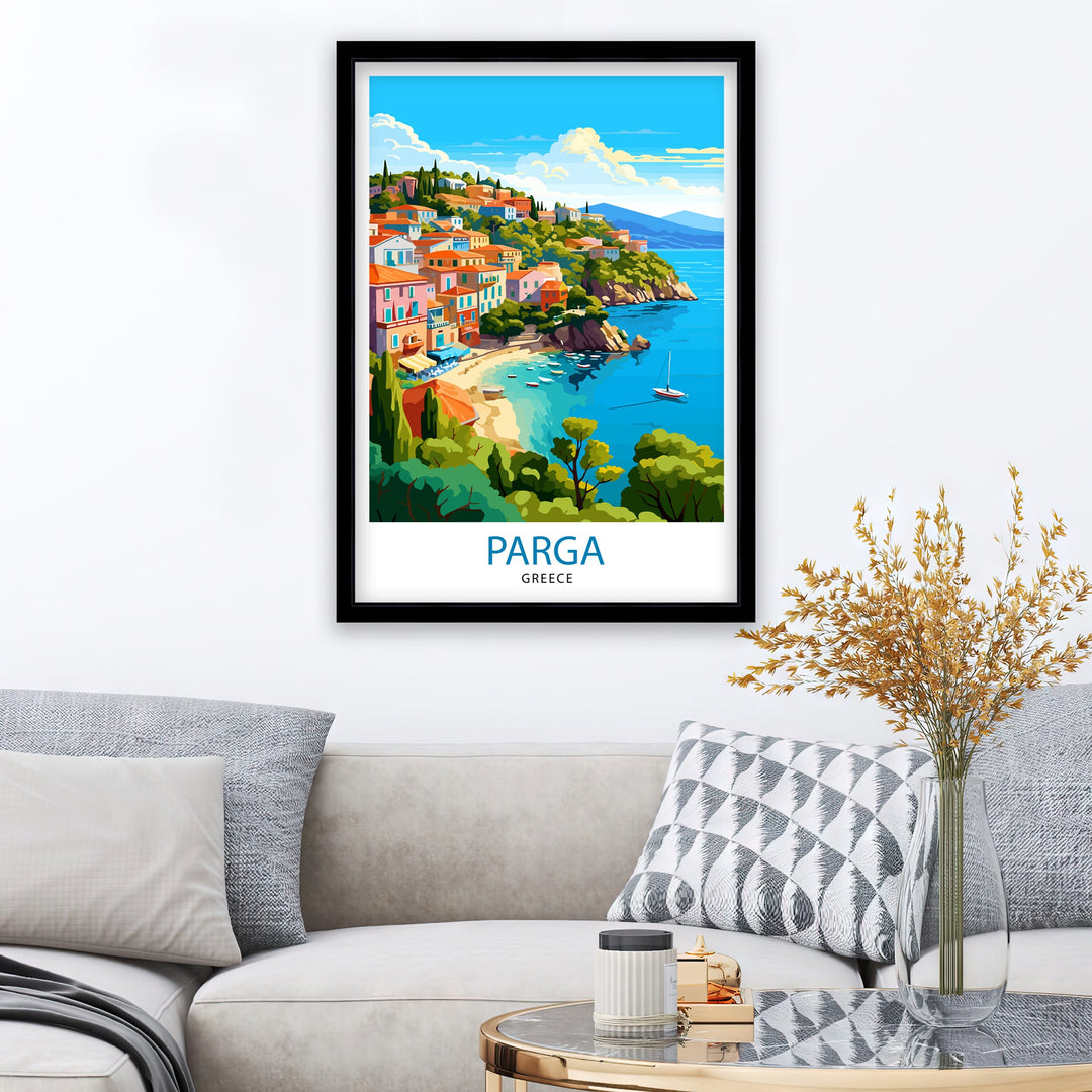 Parga Greece Travel Poster Parga