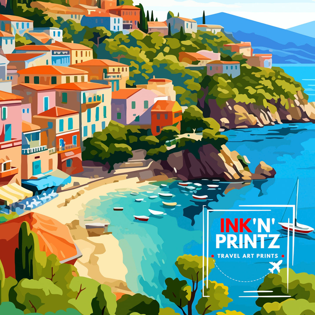 Parga Greece Travel Poster Parga