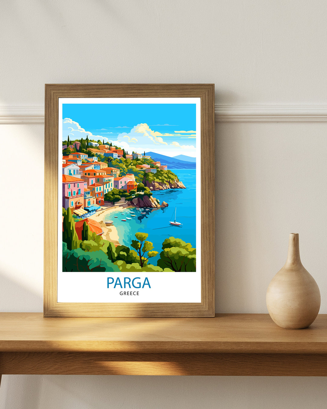 Parga Greece Travel Poster Parga