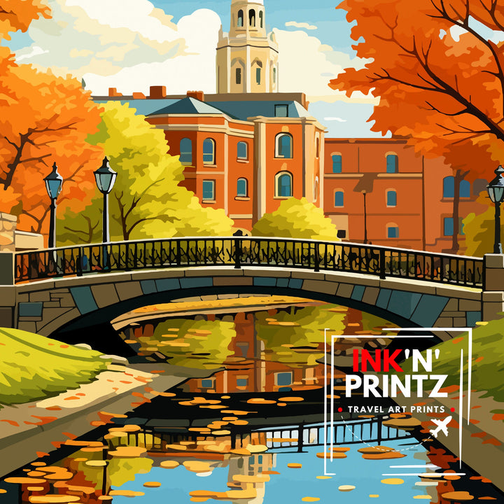 Saratoga Springs New York State Travel Poster