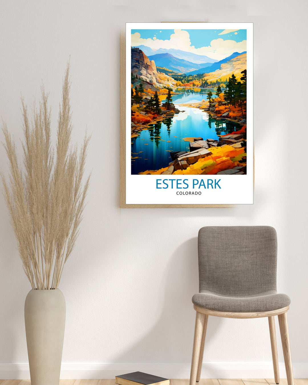Estes Park Colorado Travel Print Colorado Wall Decor Estes Park Poster Rocky Mountain Travel Prints Colorado Art Print Estes Park