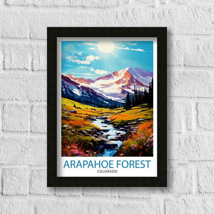 Arapaho National Forest Colorado Travel Print Colorado Wall Decor Arapaho Forest Poster Rocky Mountain Travel Prints Colorado Art Print