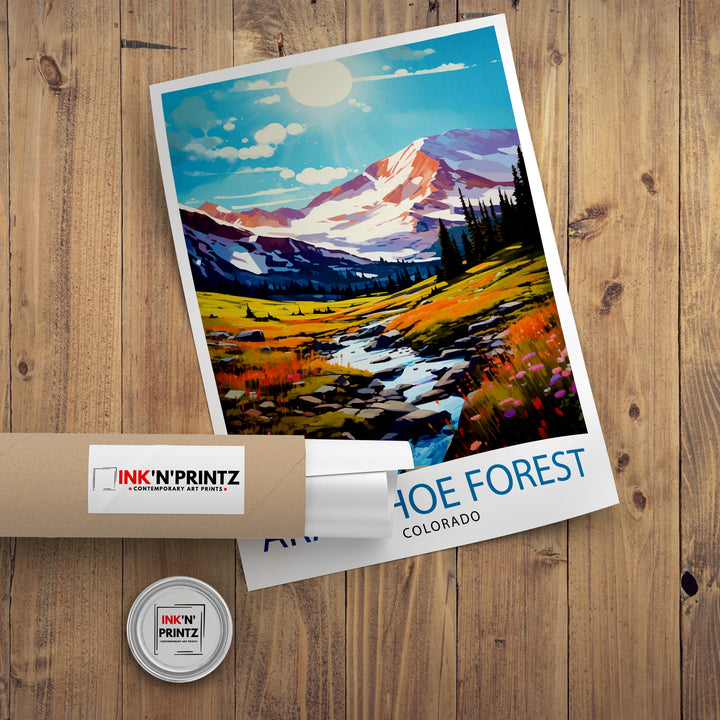 Arapaho National Forest Colorado Travel Print Colorado Wall Decor Arapaho Forest Poster Rocky Mountain Travel Prints Colorado Art Print