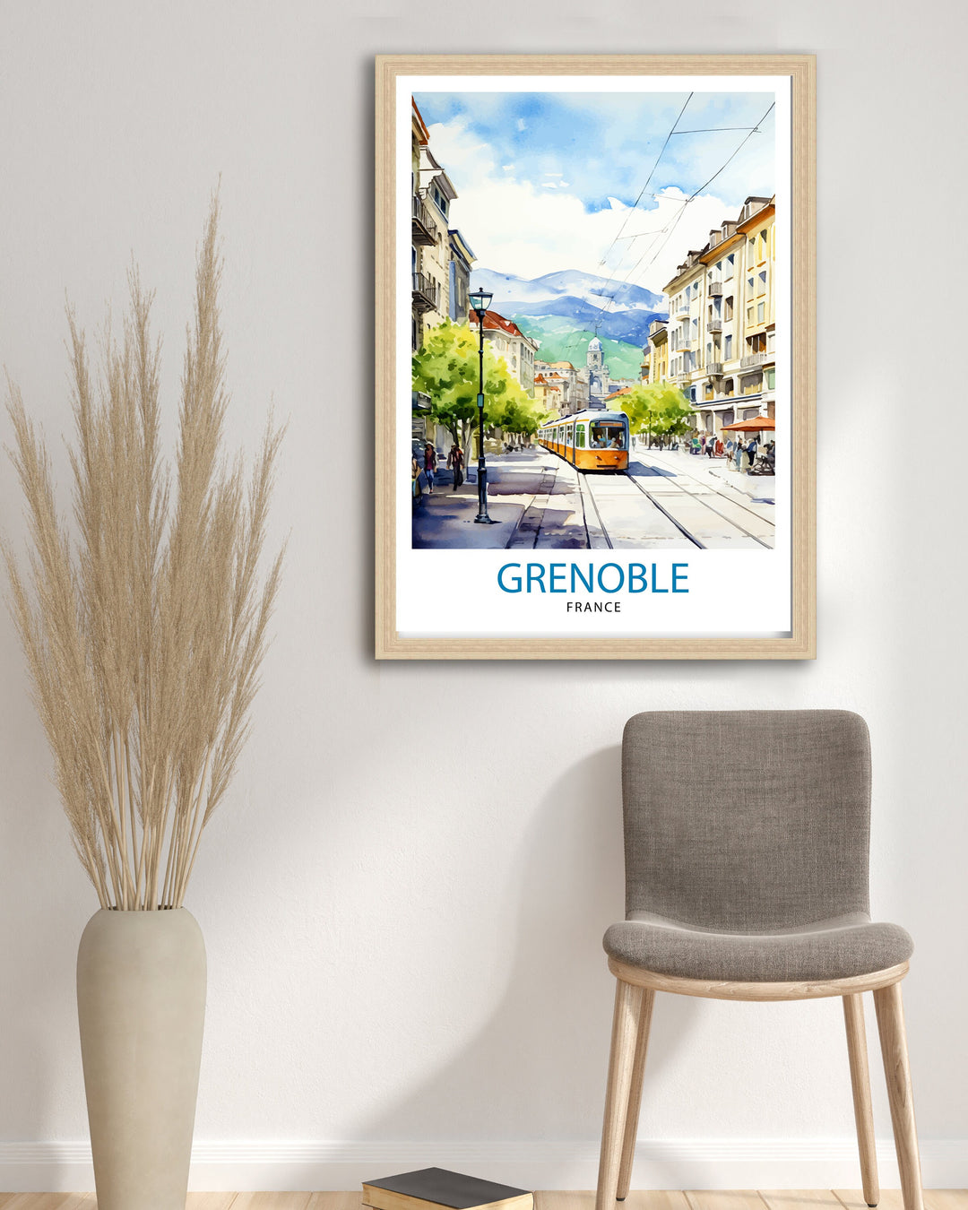 Grenoble France Travel Poster France