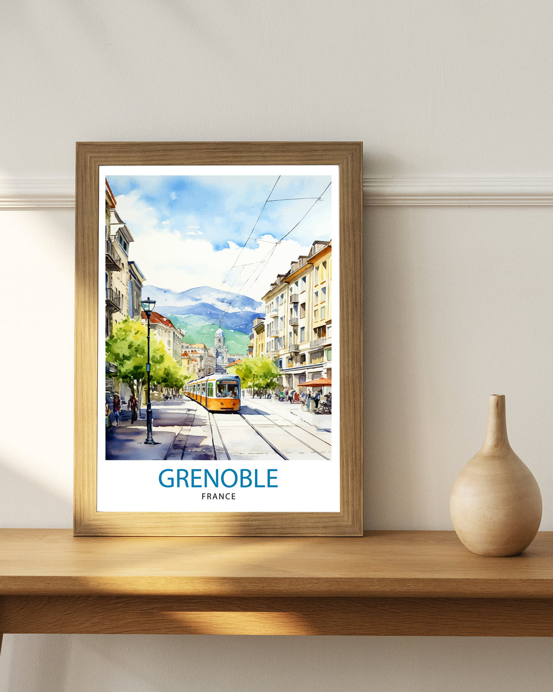 Grenoble France Travel Poster France