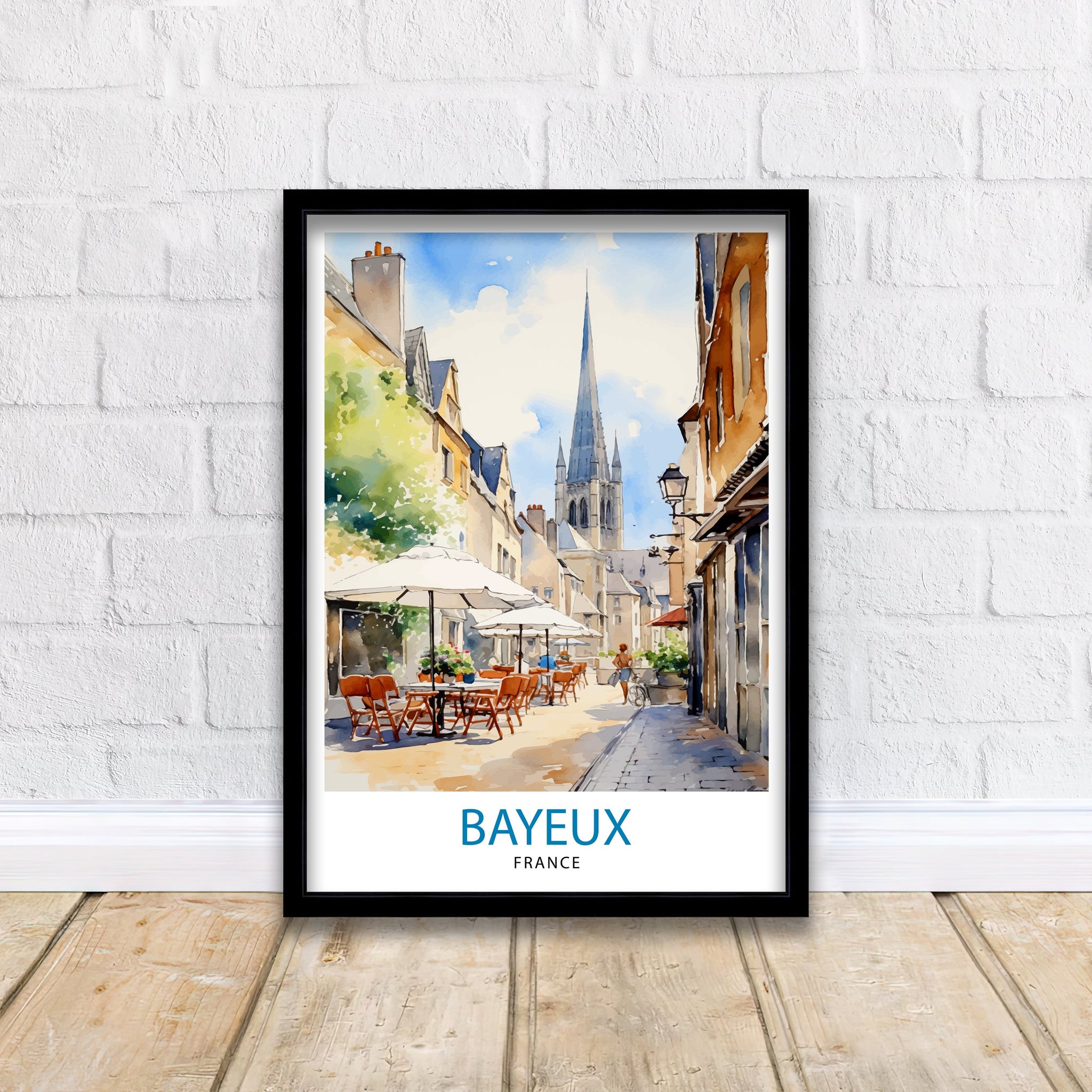 Bayeux France Travel Print Bayeux Wall Decor Bayeux Poster France Travel Prints Bayeux Art Print Bayeux Illustration Bayeux Wall Art