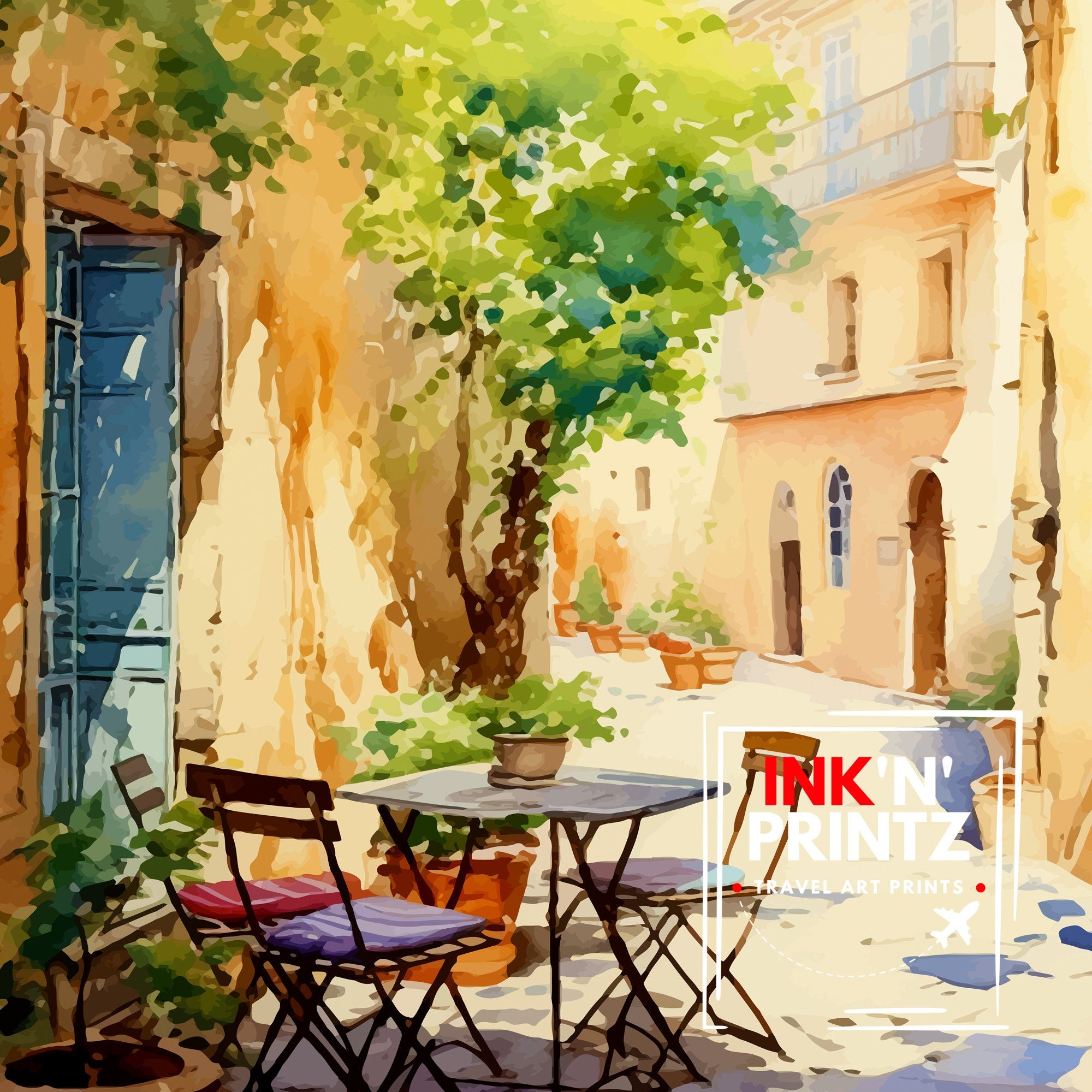 Arles France Travel Print Arles Wall Decor Arles Home Living Decor Arles France Illustration Travel Poster Gift for Arles France Home Decor