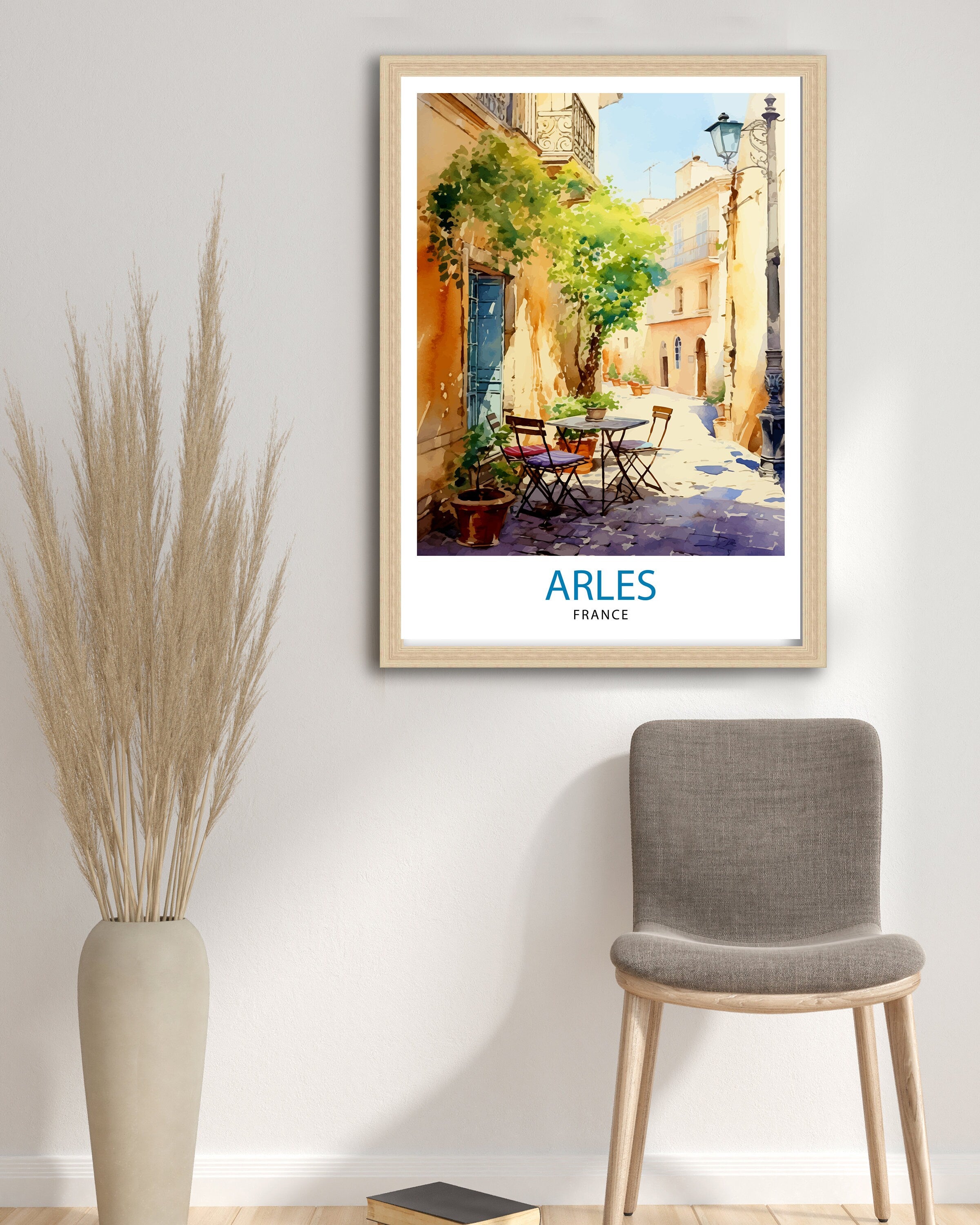 Arles France Travel Print Arles Wall Decor Arles Home Living Decor Arles France Illustration Travel Poster Gift for Arles France Home Decor