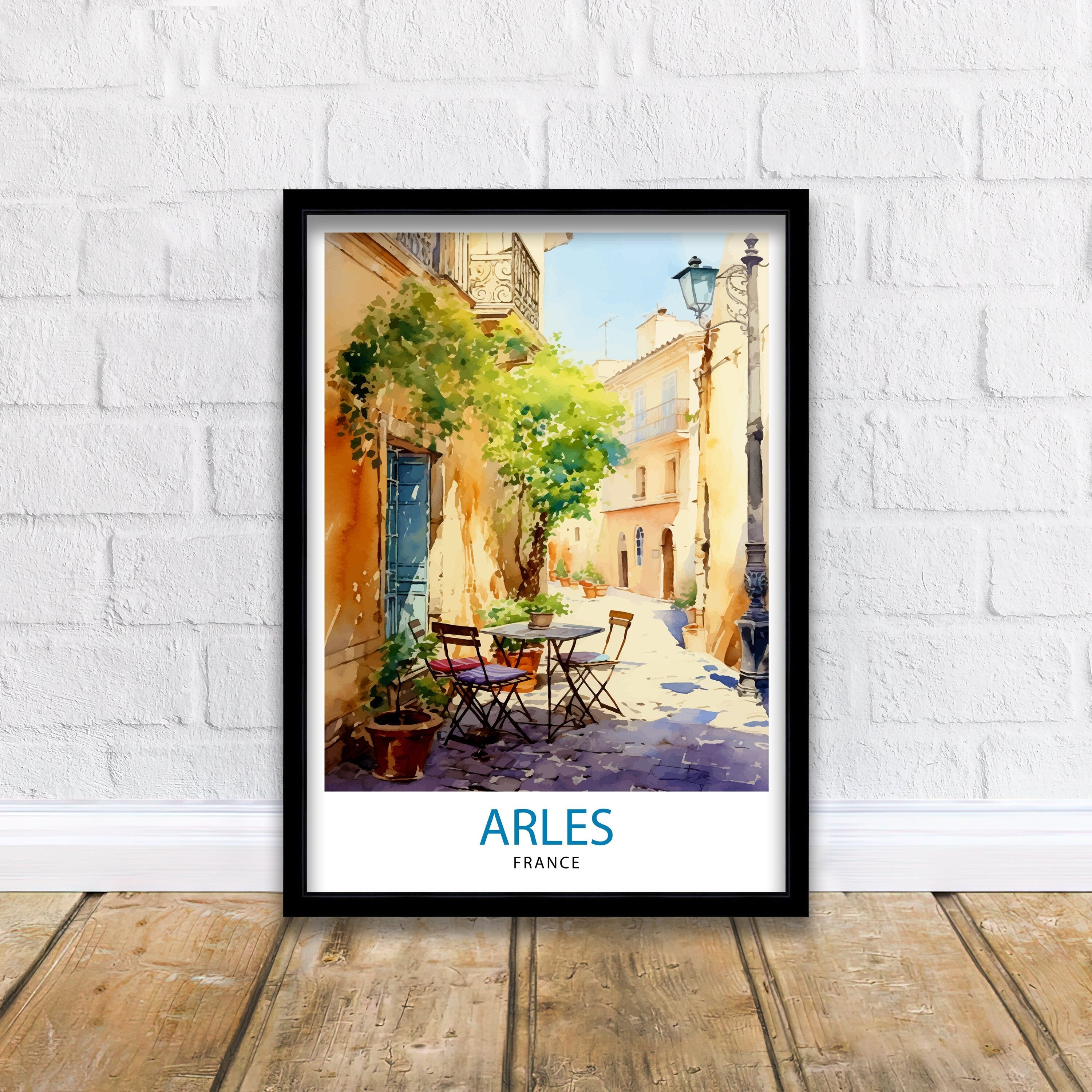 Arles France Travel Print Arles Wall Decor Arles Home Living Decor Arles France Illustration Travel Poster Gift for Arles France Home Decor