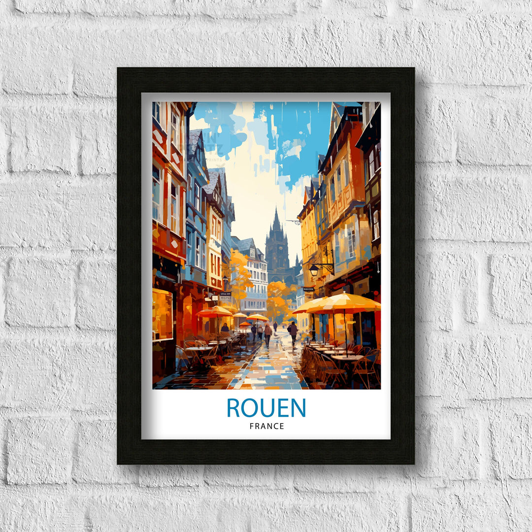 Rouen France Travel Poster France