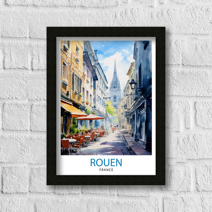 Rouen France Travel Poster France