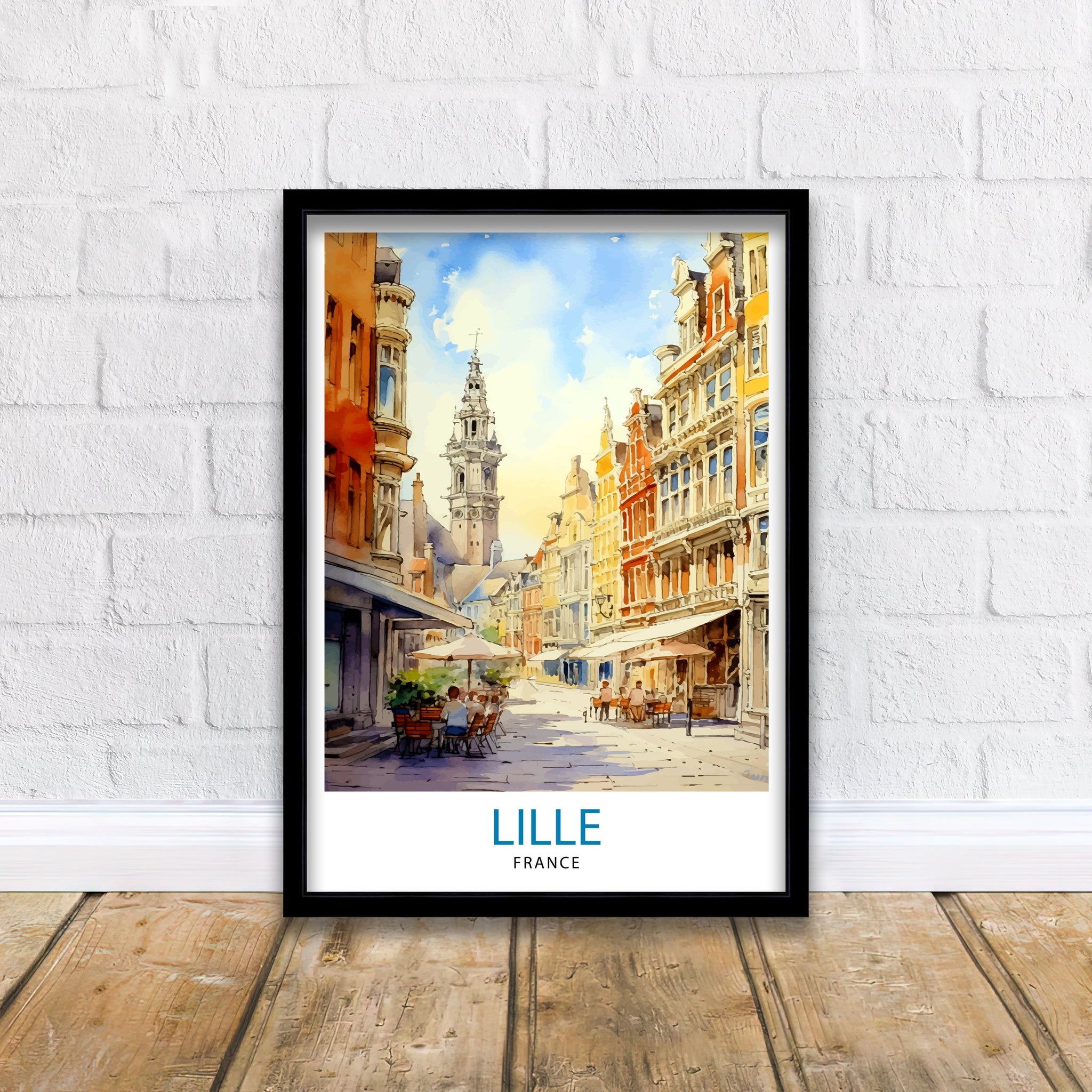 Lille France Travel Print Lille Wall Decor Lille Poster France Travel Prints Lille Art Print Lille Illustration Lille