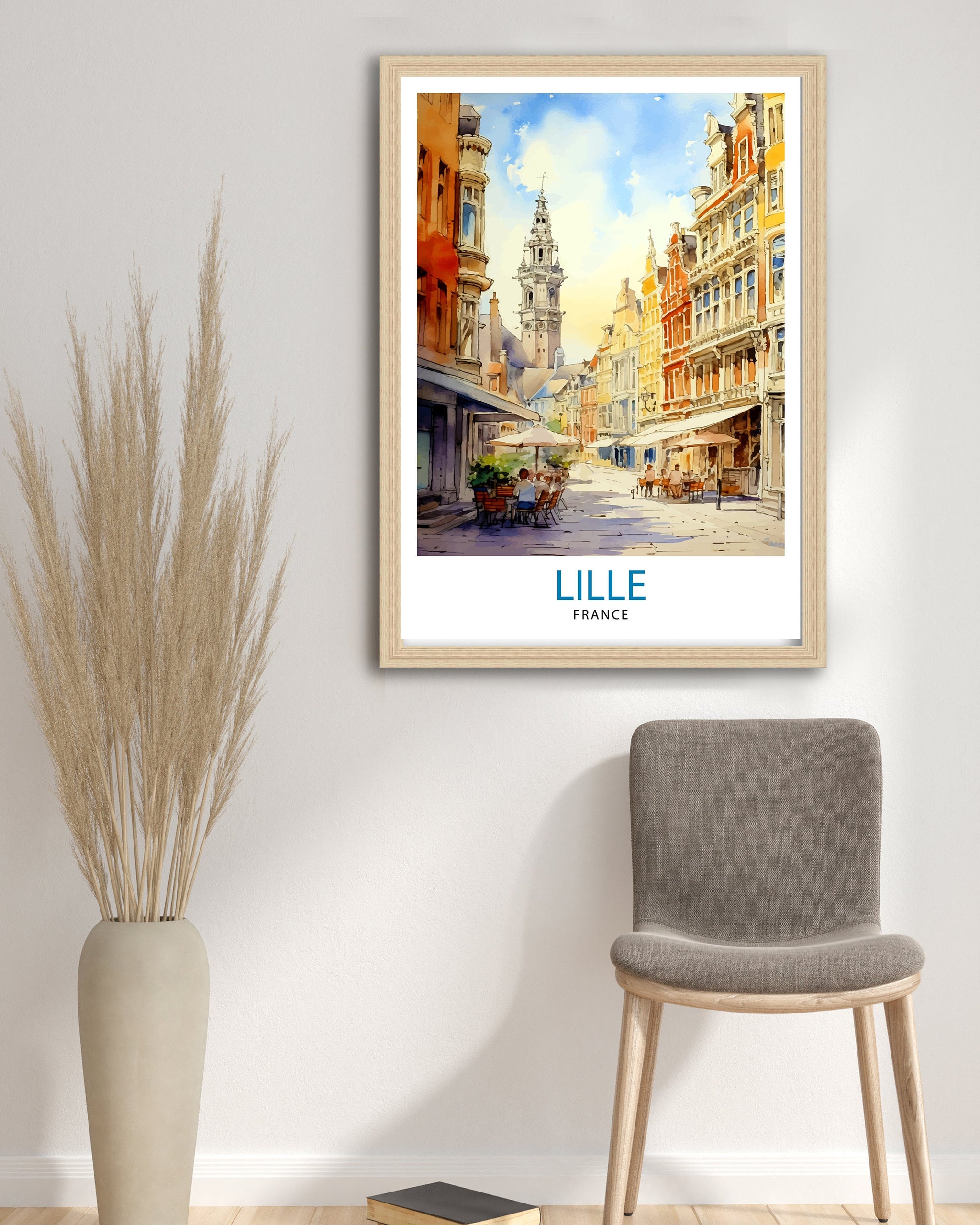 Lille France Travel Print Lille Wall Decor Lille Poster France Travel Prints Lille Art Print Lille Illustration Lille