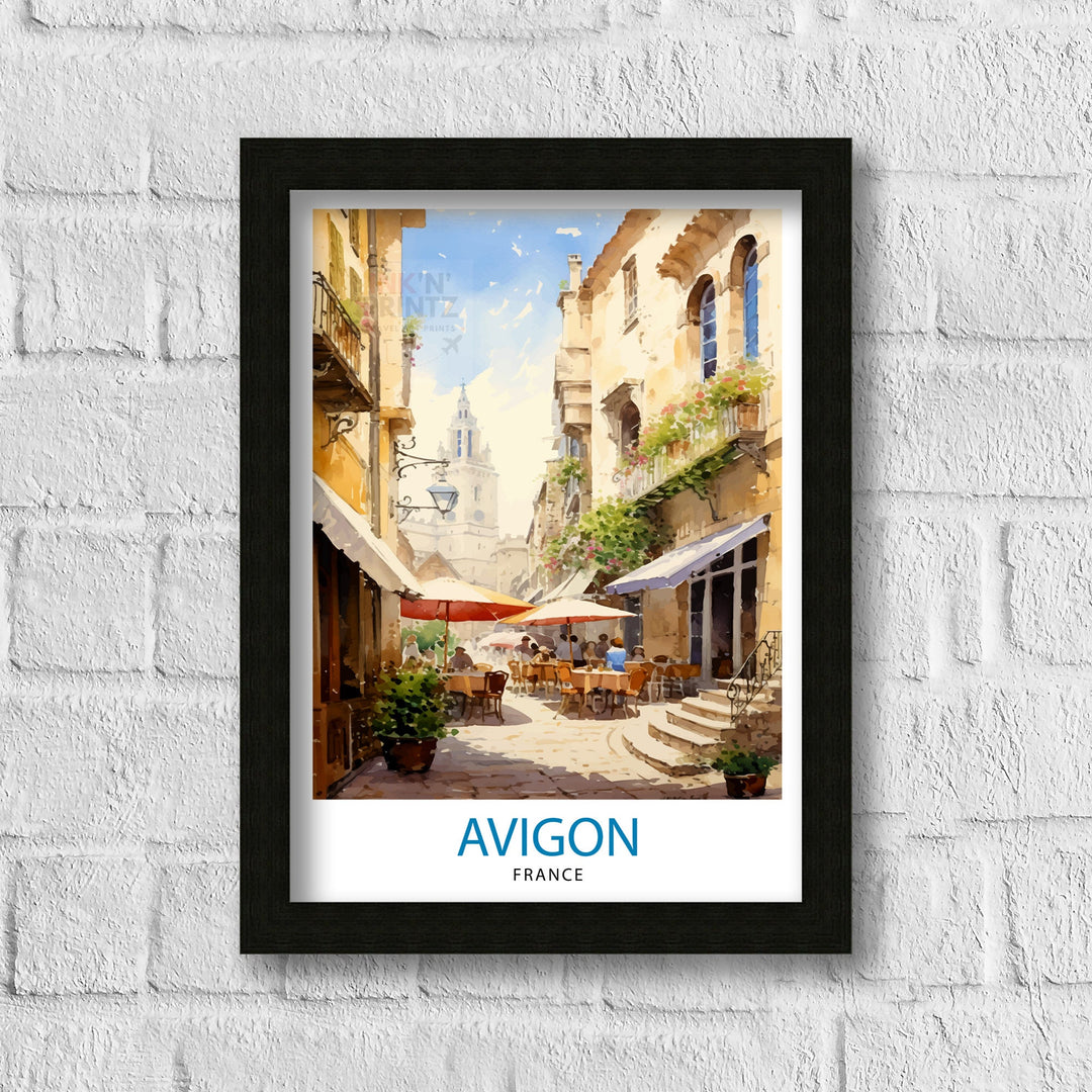 Avignon France Travel Poster , Avignon