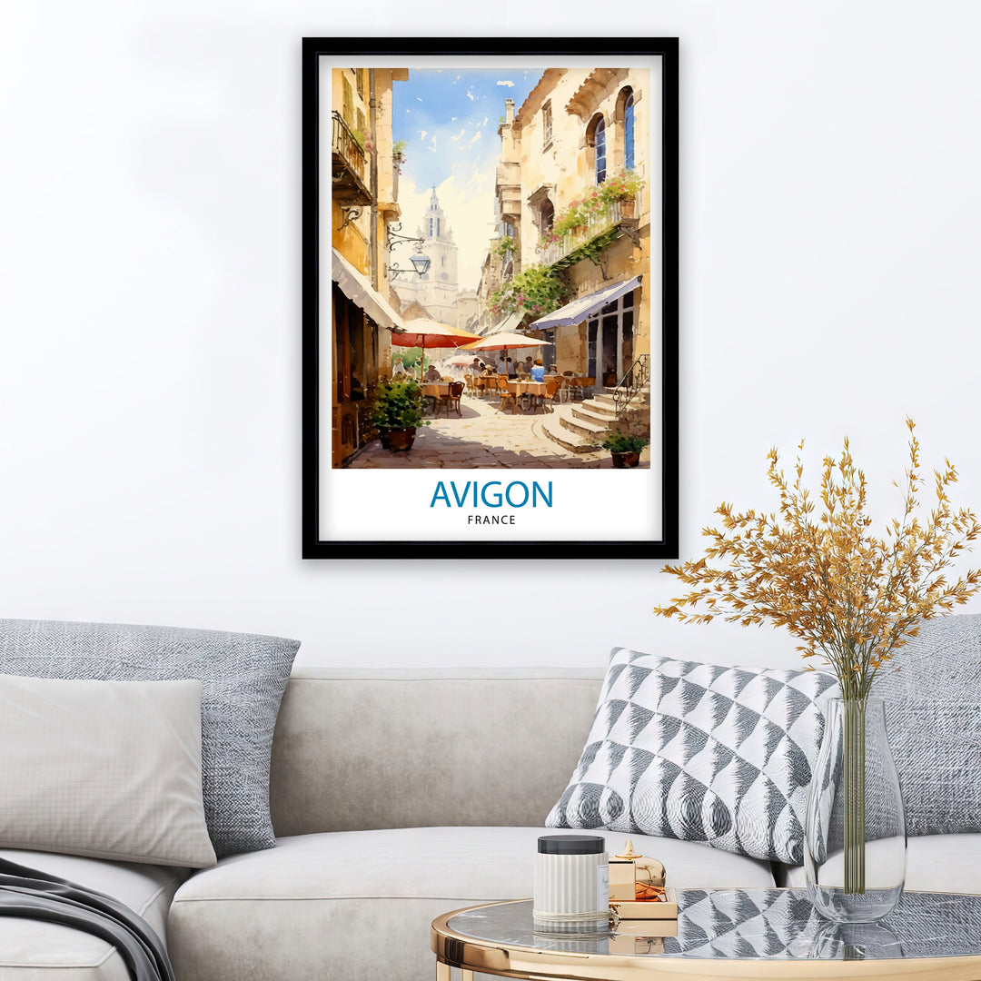 Avignon France Travel Poster , Avignon