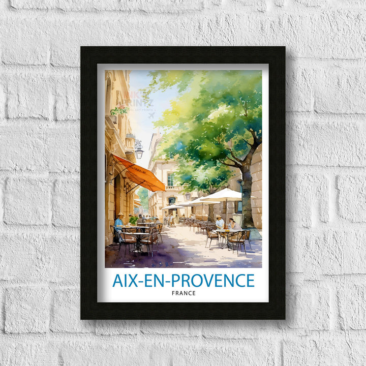 Aix-en-Provence Travel Poster Provence