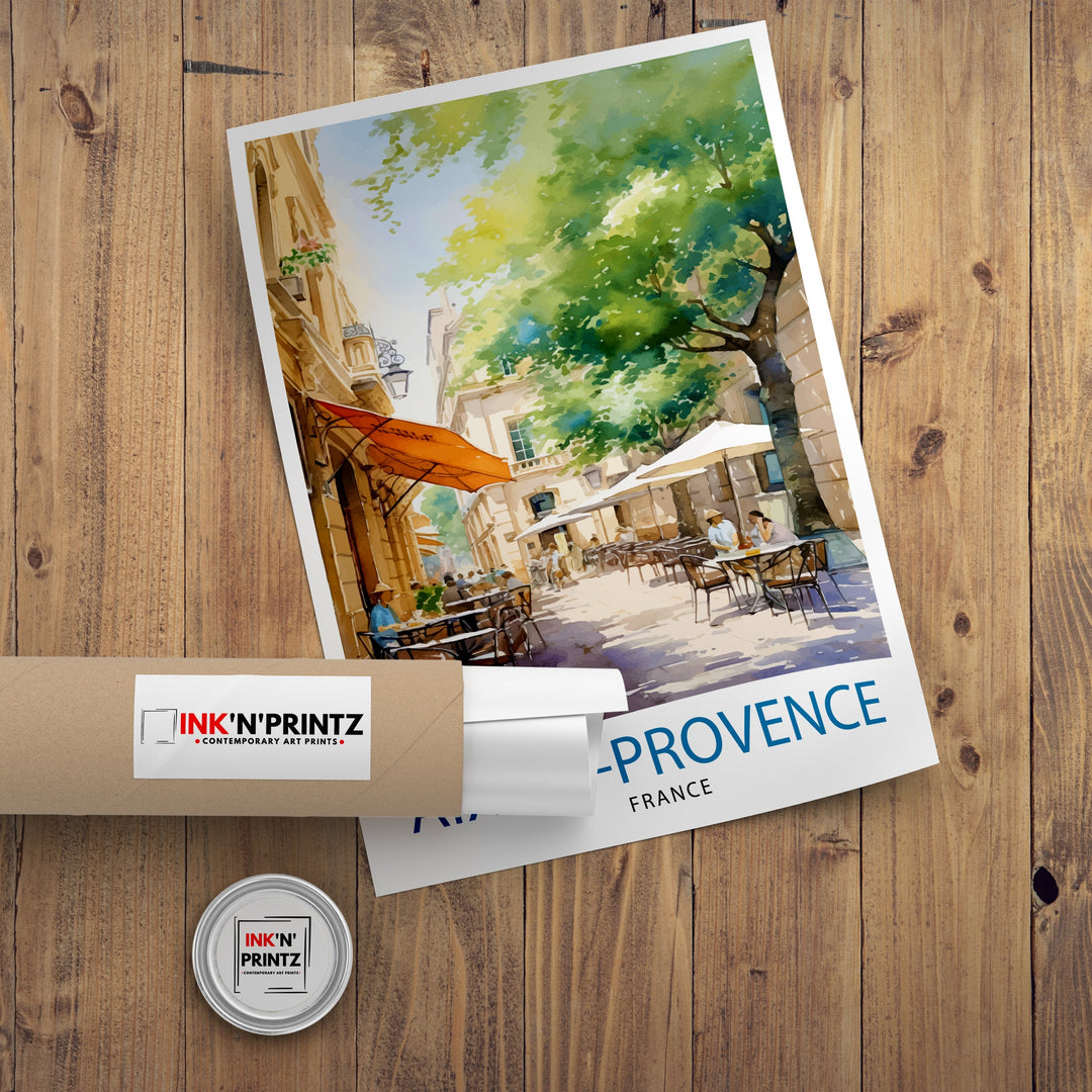 Aix-en-Provence Travel Poster Provence