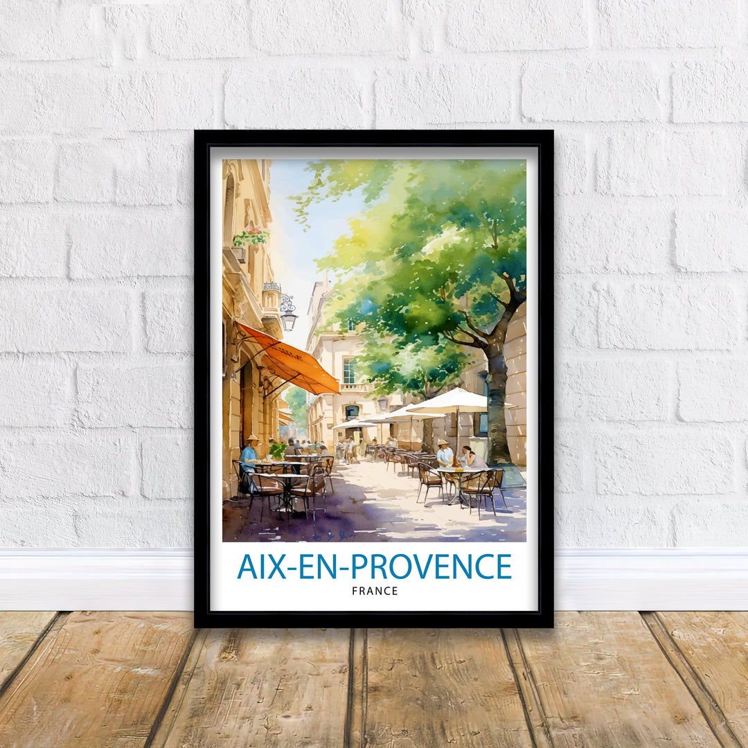 Aix-en-Provence Travel Poster Provence