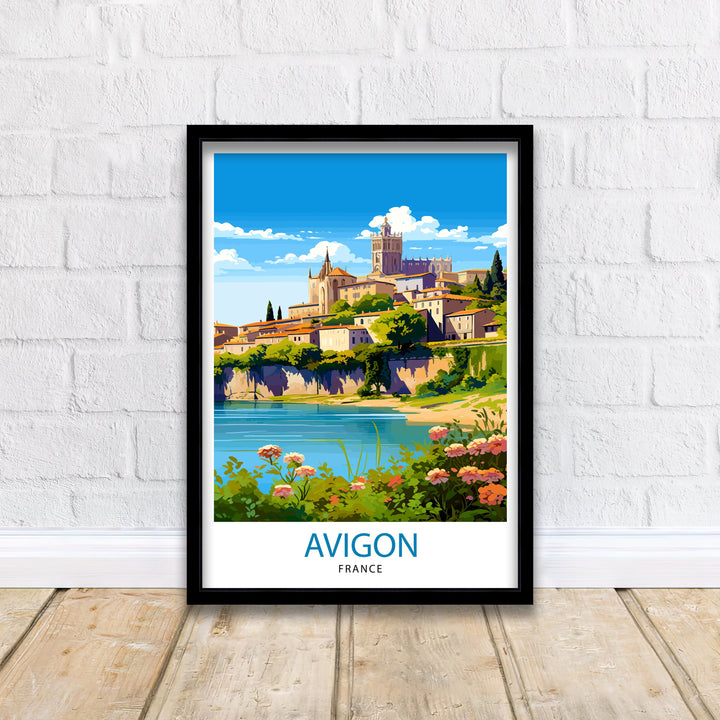 Avignon France Travel Poster , Avignon