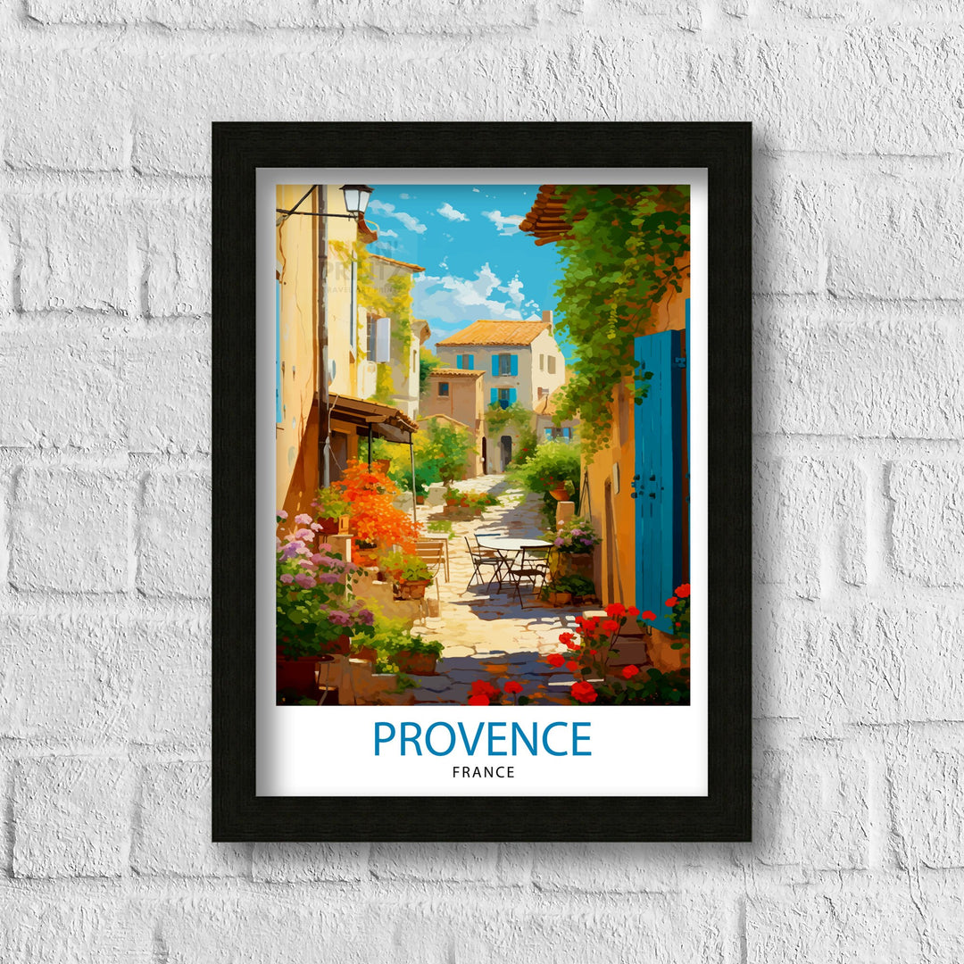 Provence France Travel Print Provence Wall Decor Provence Home Living Decor Provence France Illustration Travel Poster Gift for Provence