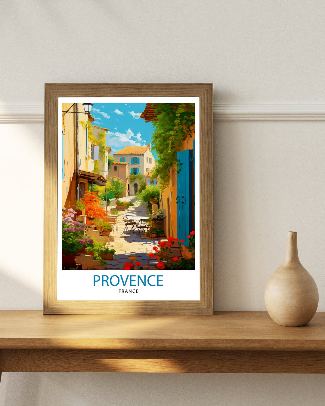 Provence France Travel Print Provence Wall Decor Provence Home Living Decor Provence France Illustration Travel Poster Gift for Provence