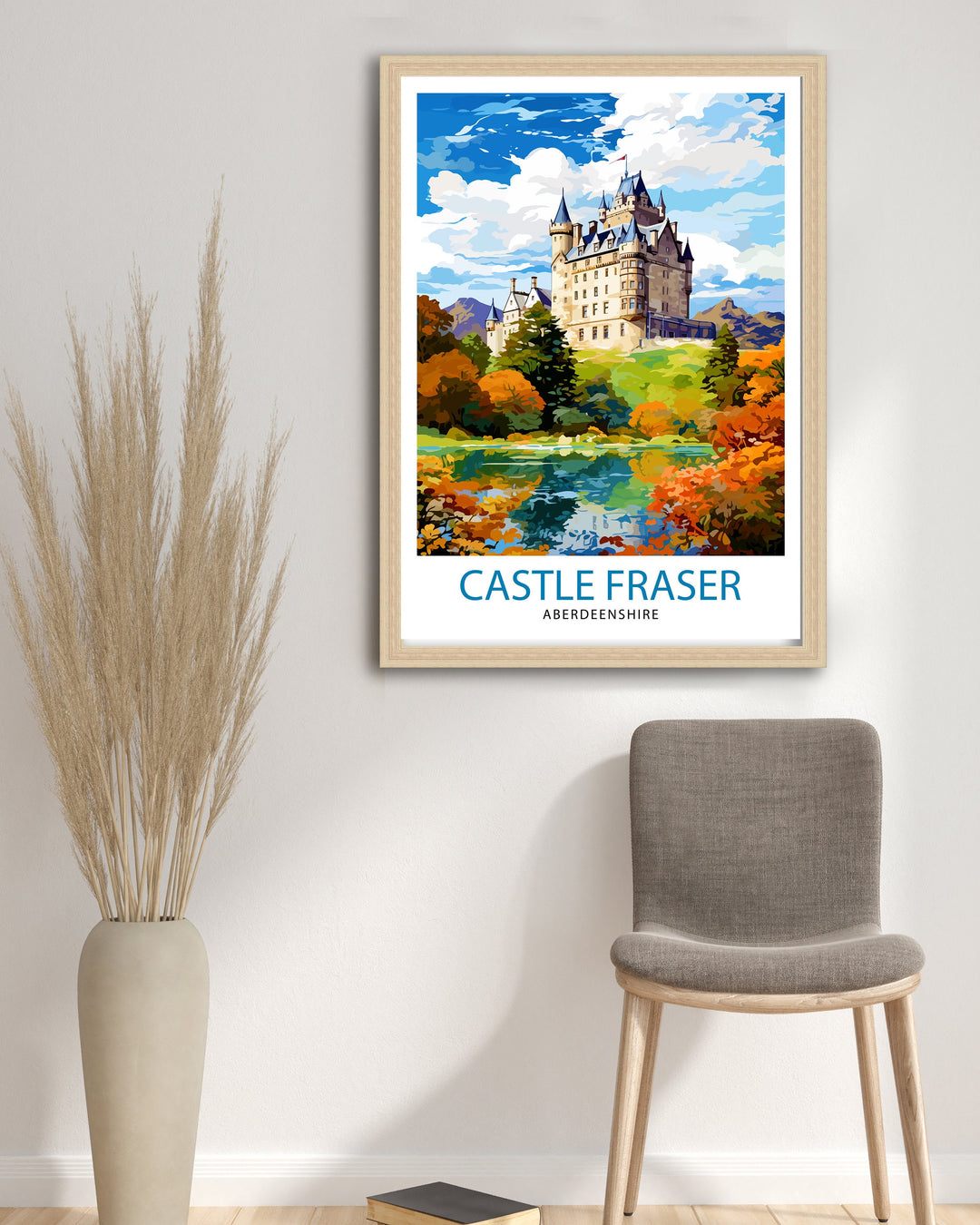 Castle Fraser Aberdeenshire Travel Poster Castle Fraser