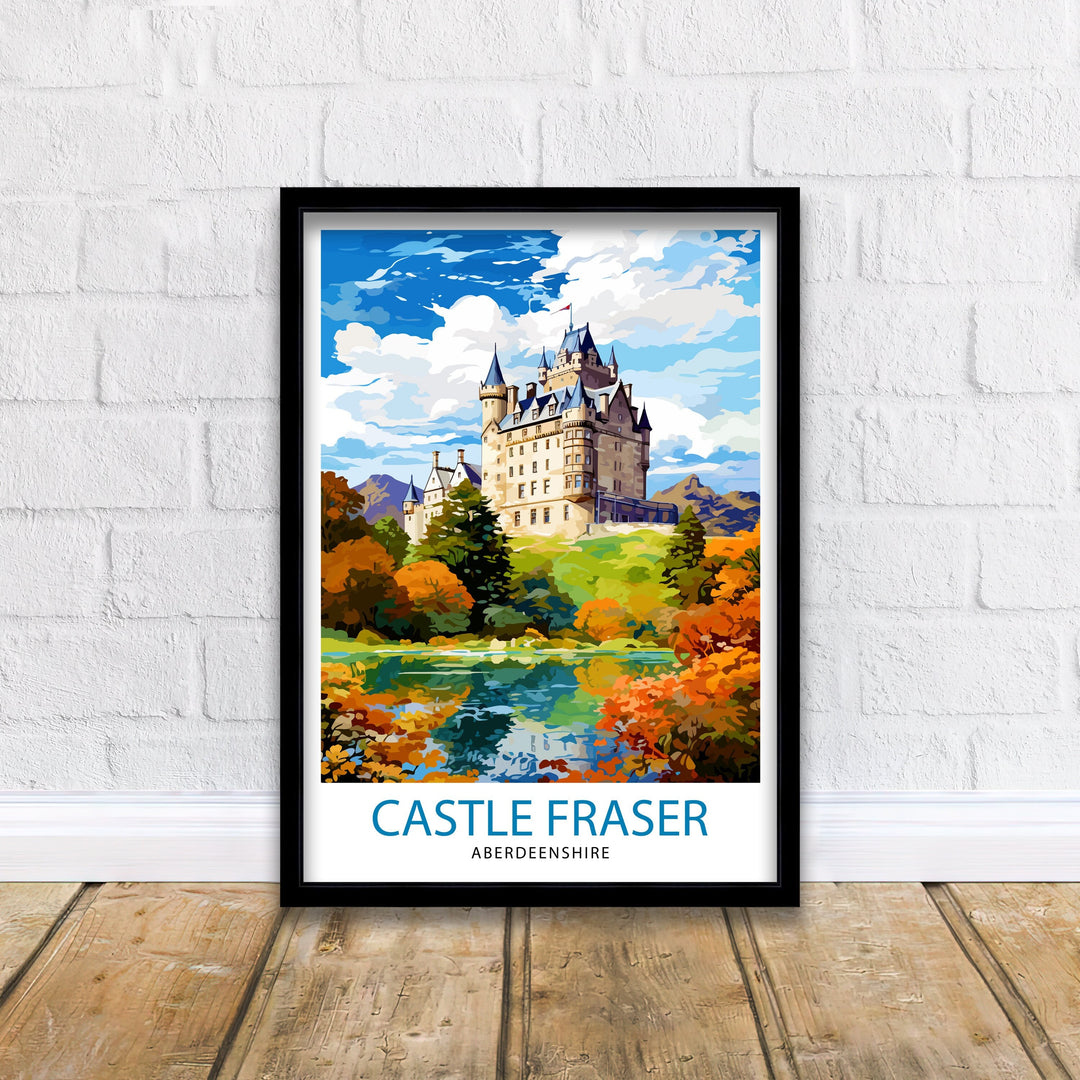 Castle Fraser Aberdeenshire Travel Poster Castle Fraser