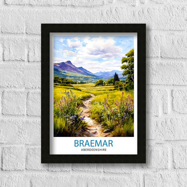 Braemar Aberdeenshire Travel Poster Braemar