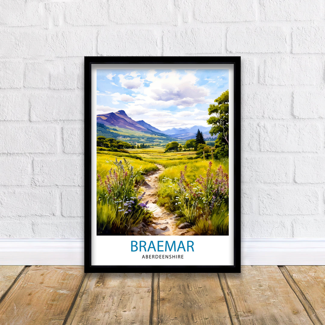 Braemar Aberdeenshire Travel Poster Braemar