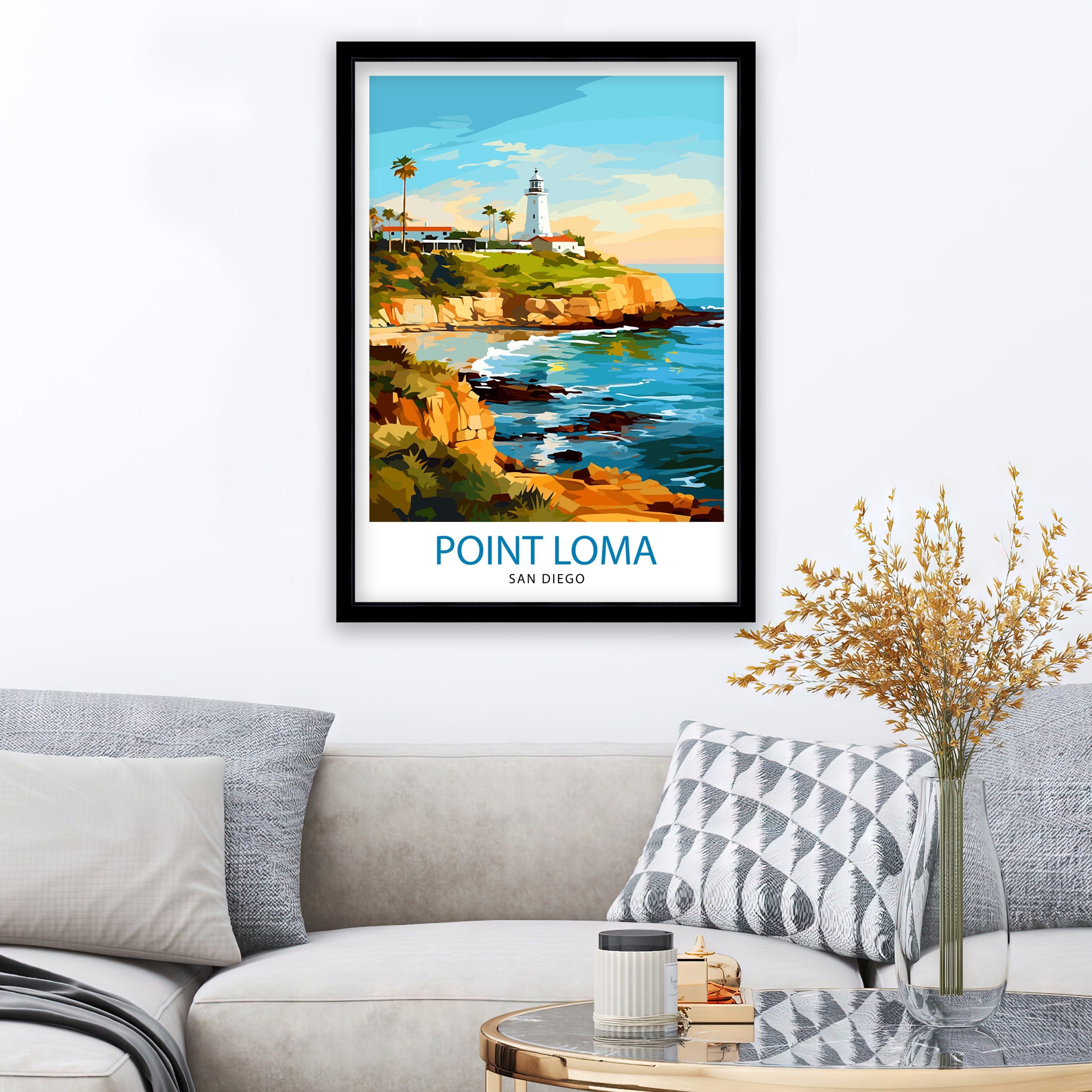 Point Loma San Diego Travel Print| Point Loma Wall Decor Point Loma Poster San Diego Travel Prints Point Loma Art Print Point