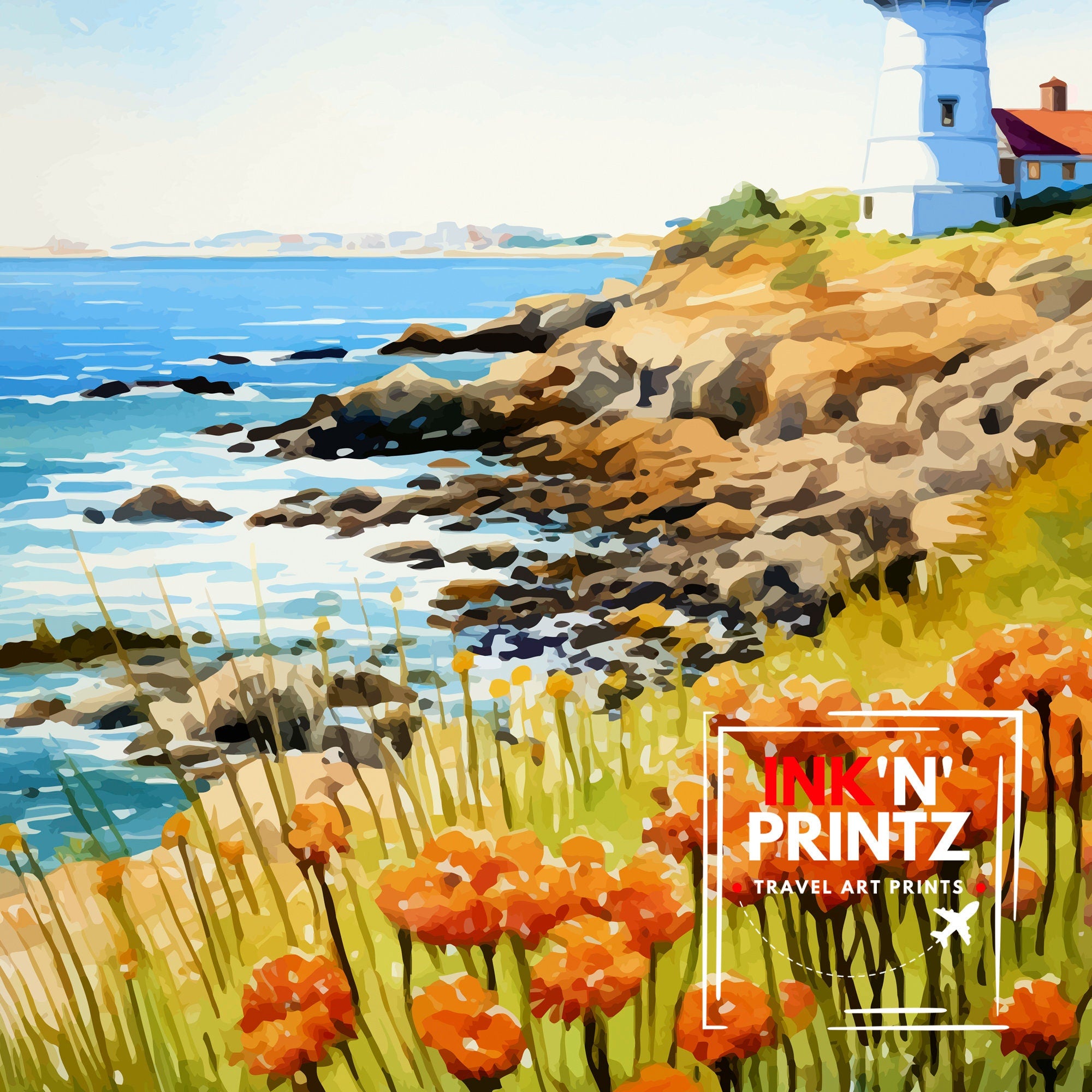 Point Loma San Diego Travel Print| Point Loma Wall Decor Point Loma Poster San Diego Travel Prints Point Loma Art Print Point