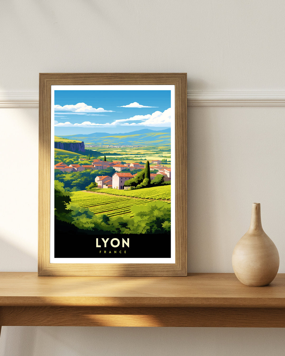 Lyon France Travel Print Lyon Wall Decor Lyon Poster France Travel Prints Lyon Art Print Lyon Illustration Lyon Wall Art - France Print