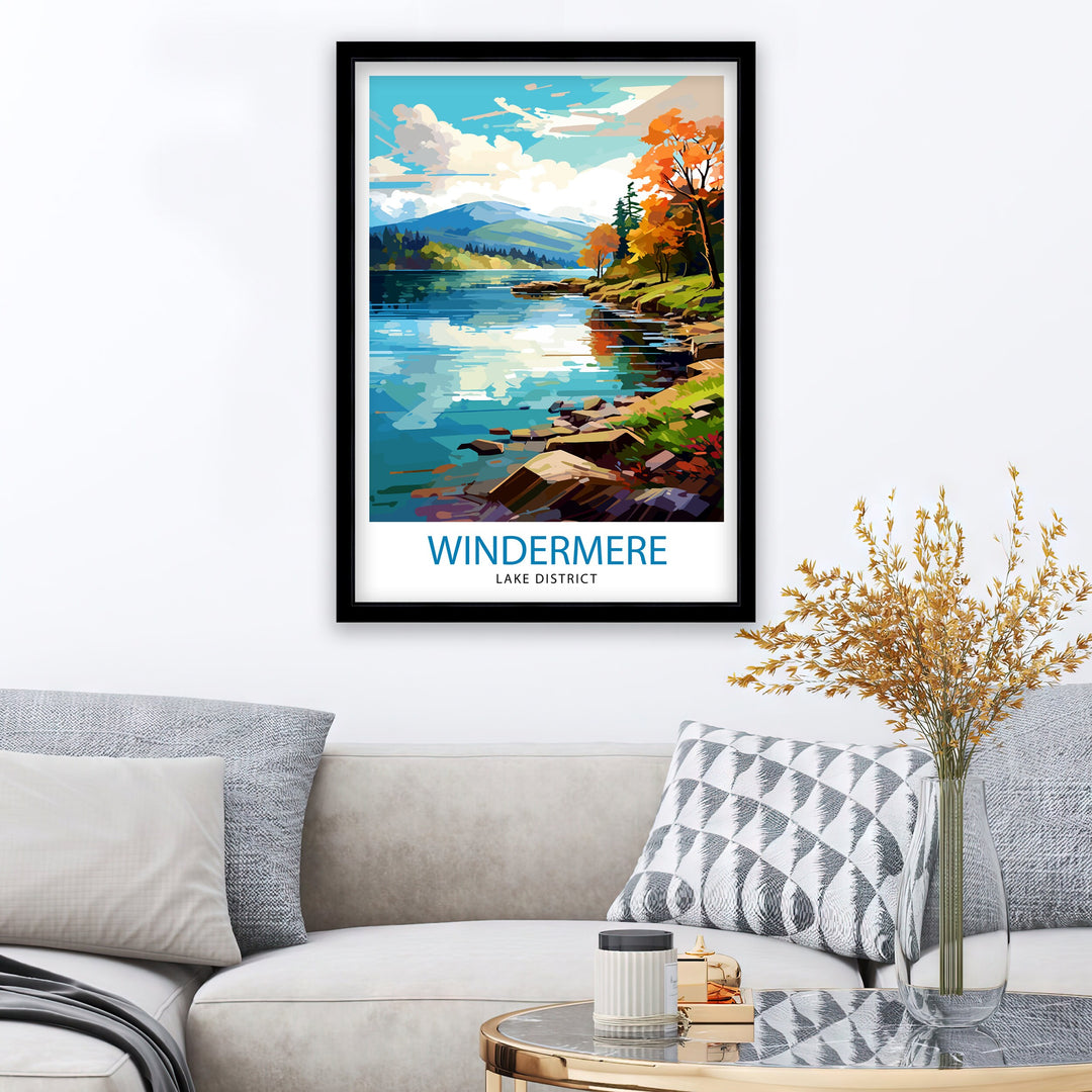 Lake Windermere Travel Poster