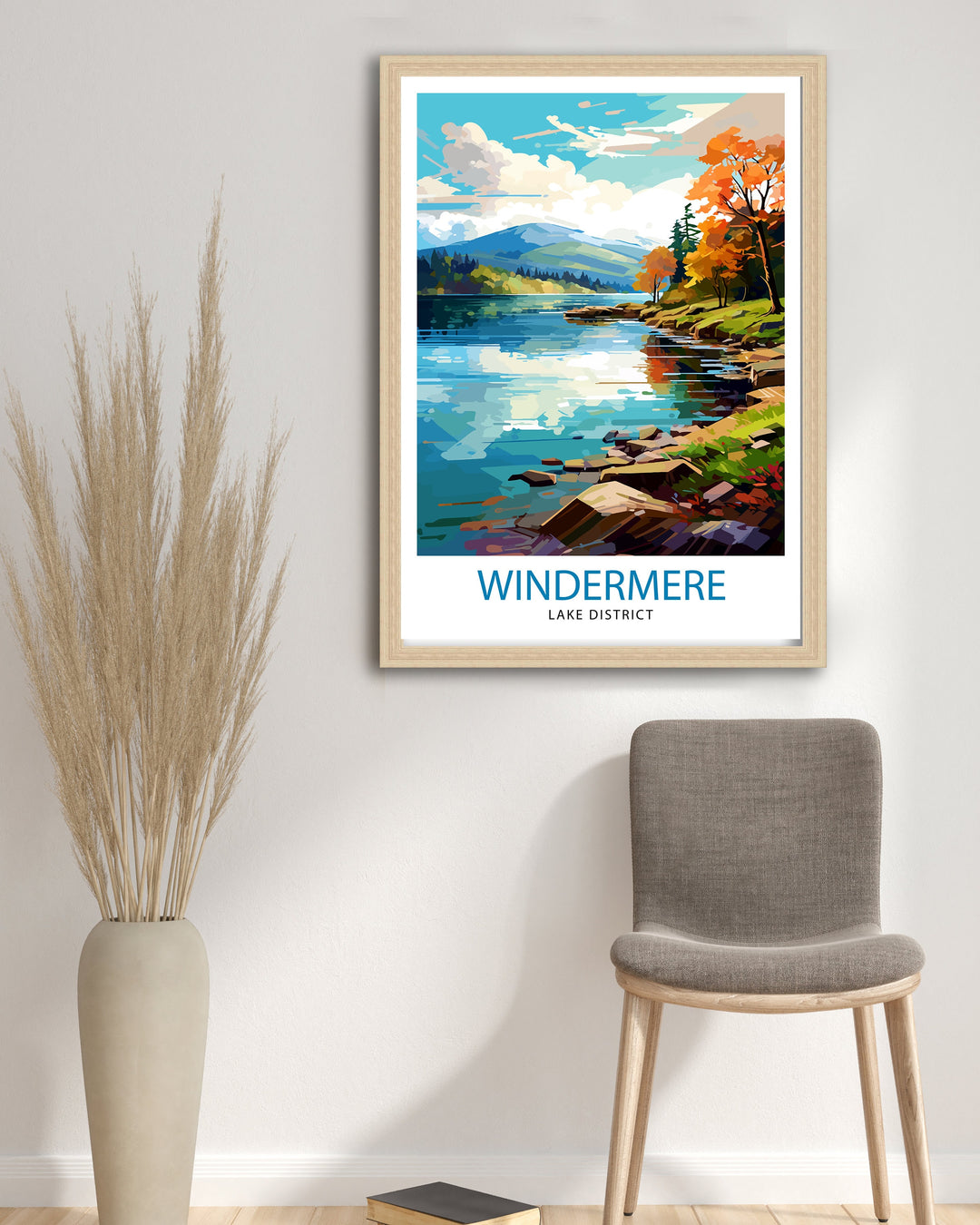 Lake Windermere Travel Poster | Lake District Poster